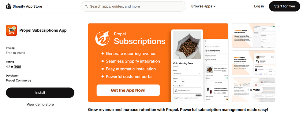 Propel Native Checkout Subscription