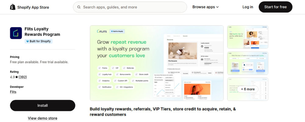 flits shopify loyalty rewards program
