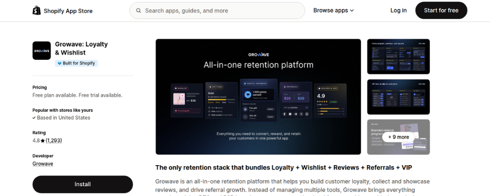 growave shopify loyalty wishlist app