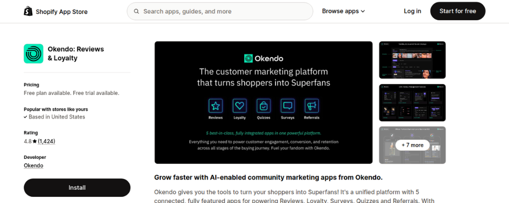 okendo shopify reviews loyalty app