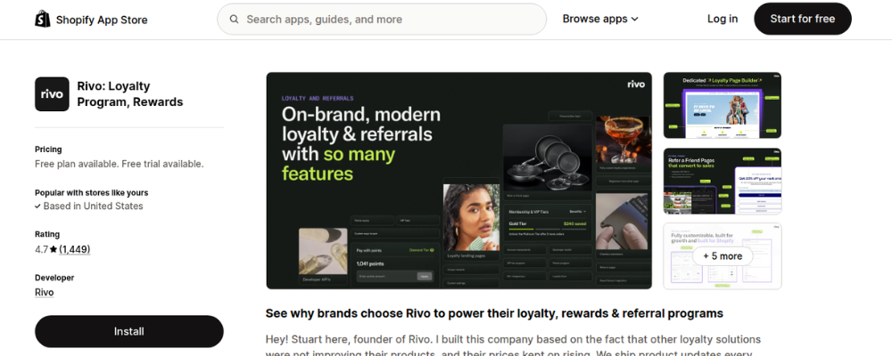 rivo shopify loyalty rewards app